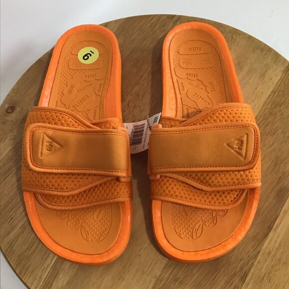 Human Race Adidas Pharrell Williams Orange Chancletas HU Slide Size 11 main image 4